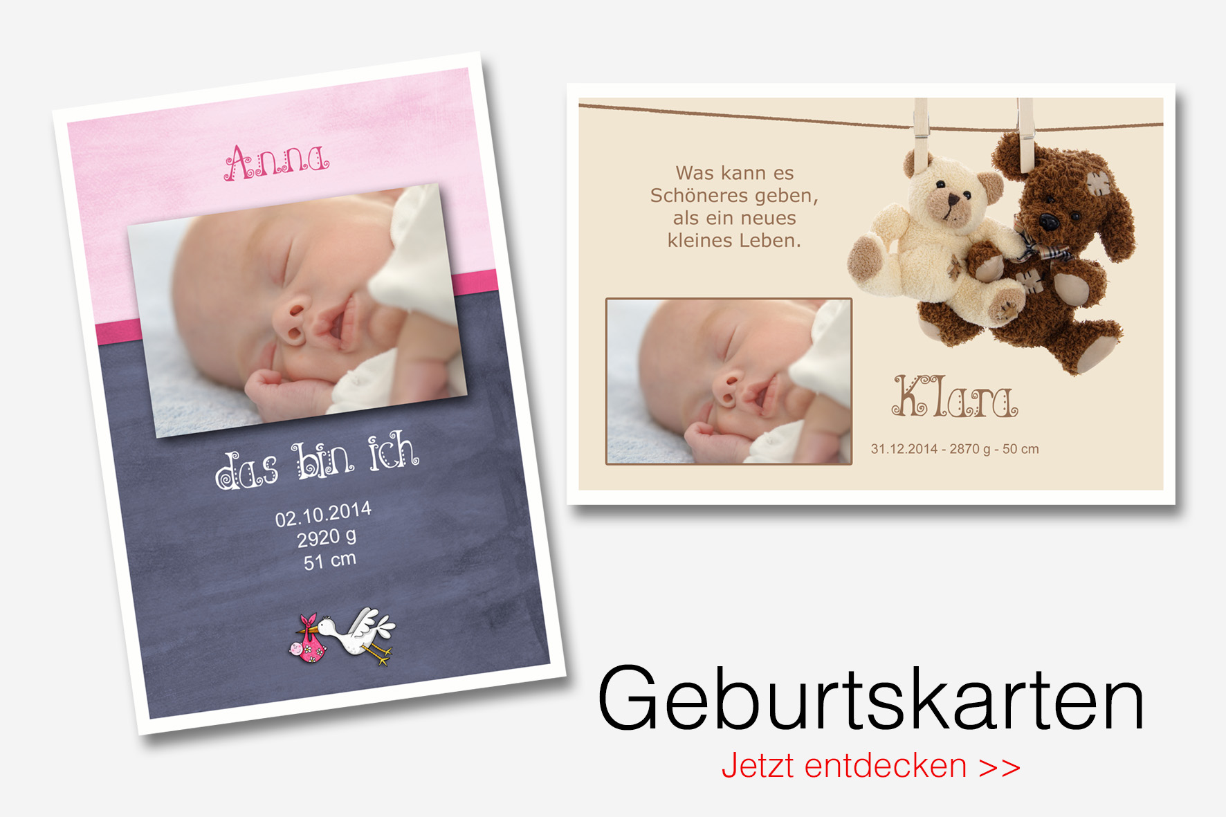 Babykarten & Geburtskarten